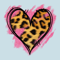 Leopard Pink Glitter Heart Ladies Tee | Teevron