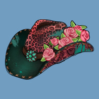 Leopard Flowers Cowboy Hat Urban Heavy Tee | Teevron