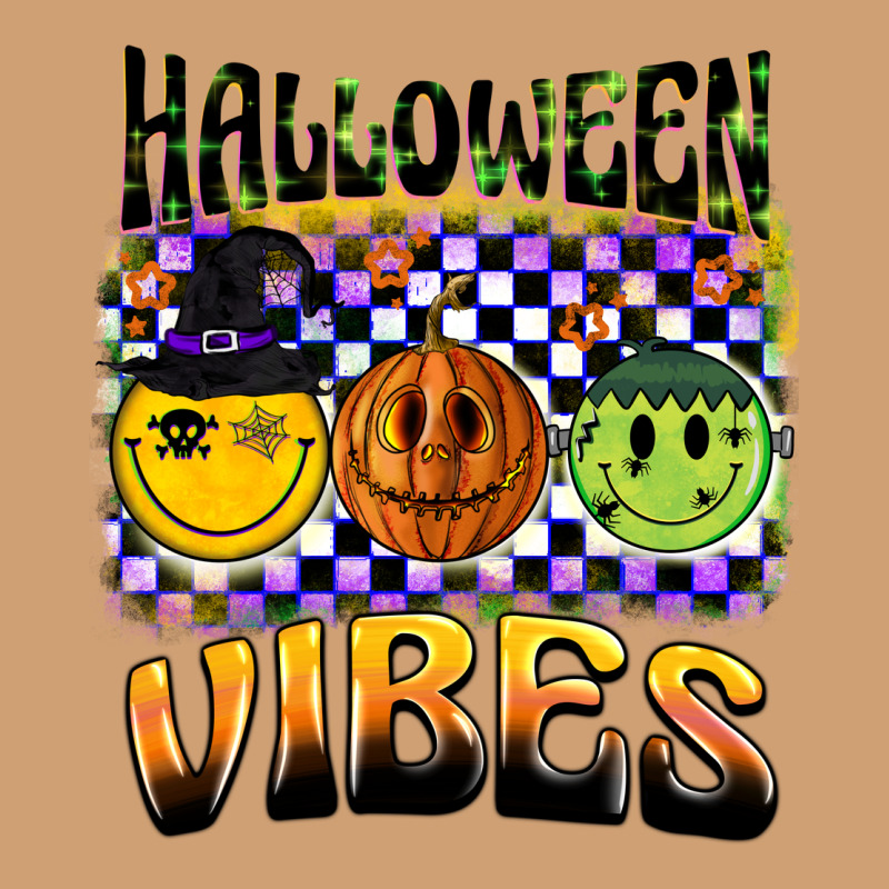 Halloween Vibes Smiley Face Vintage Tee by BarkalooDesign | Teevron