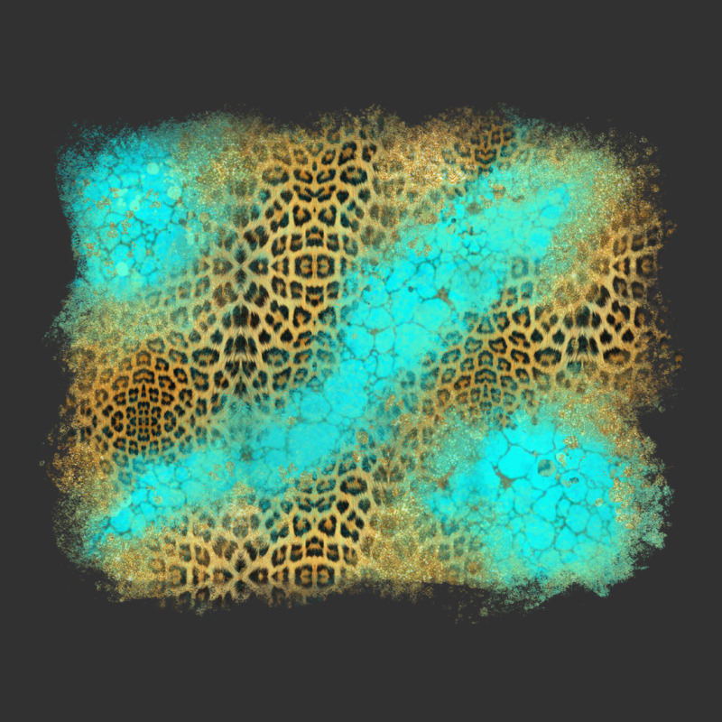 Leopard Turquoise Background Urban Heavy Tee by Jasminsmagicworld | Teevron