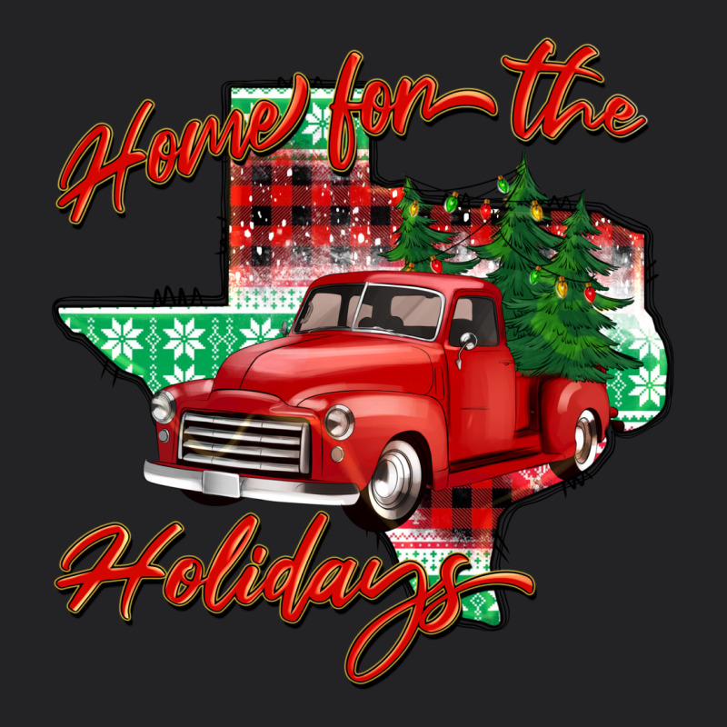 Home For The Holidays Texas Vintage Tee by BarkalooDesign | Teevron