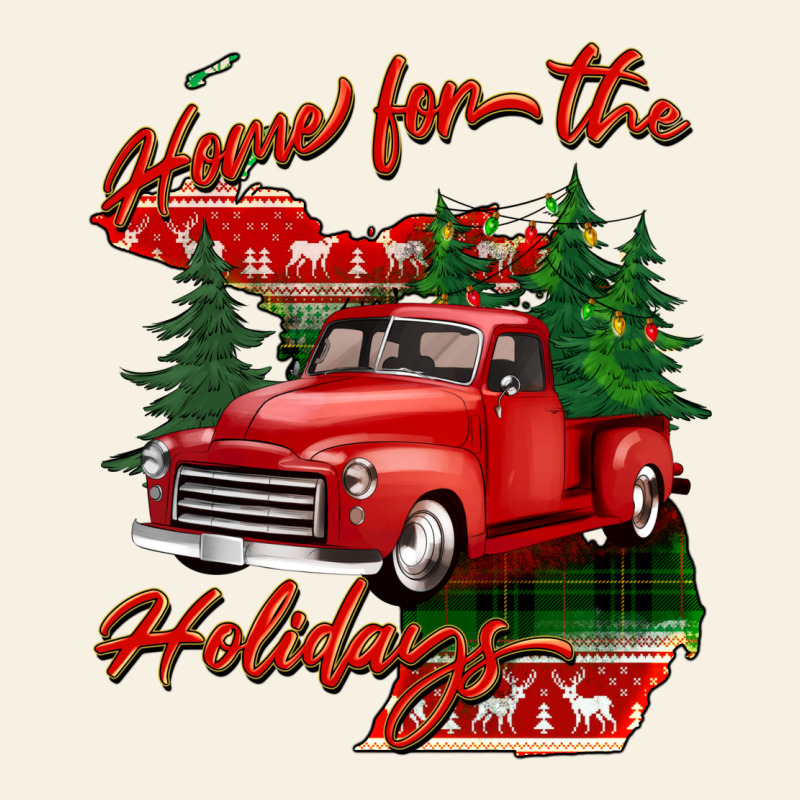 Home For The Holidays Michigan Vintage Tee by BarkalooDesign | Teevron