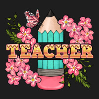 Teacher Floral Pencil Heavyweight Hoodie | Teevron