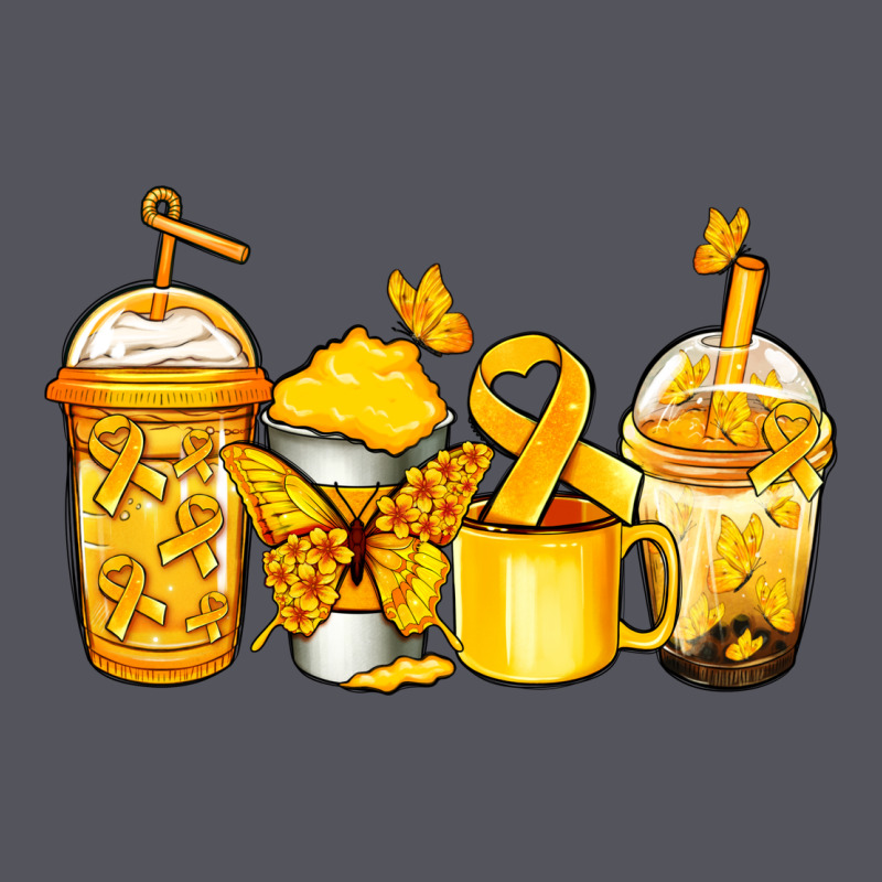 Childhood Cancer Coffee Vintage Hoodie by Jasminsmagicworld | Teevron