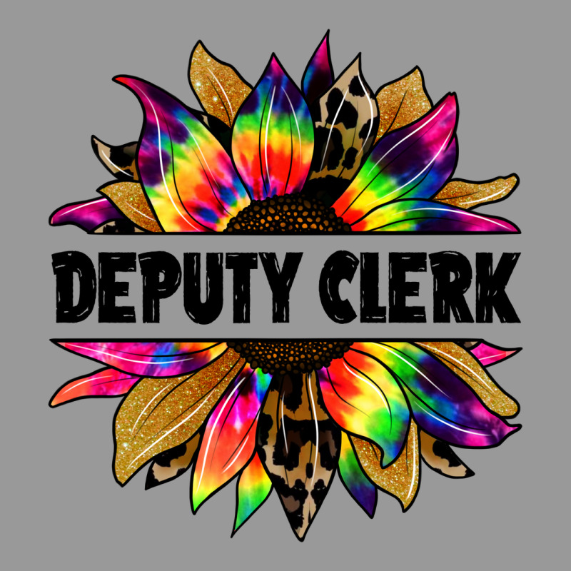 Deputy Clerk Tie Dye Sunflower Vintage Hoodie by Jasminsmagicworld | Teevron