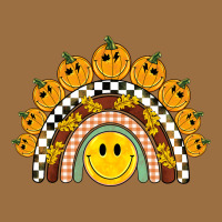 Fall Smiley Face Groovy Rainbow Vintage Tee | Teevron