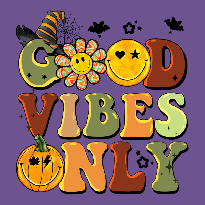Halloween Good Vibes Only Vintage Tee by BarkalooDesign | Teevron