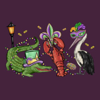 Mardi Gras Alligator Crawfish Pelican Premium Tee | Teevron