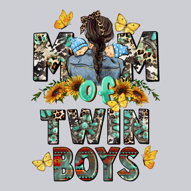 Mom Of Twin Boys Mother's Day Heavyweight Sweatshirt by CowGirlArtShop | Teevron