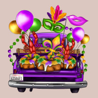 Mardi Gras Farm Truck Back View Premium Hoodie | Teevron