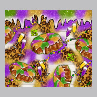 Mardi Gras With King Cake Long Sleeve Tee | Teevron