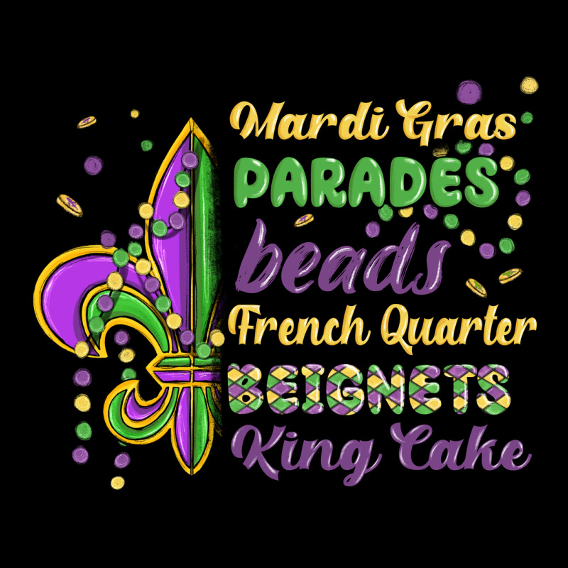 Mardi Gras Parades Beads French Quarter Beignets K Premium Tee by MaliasSmallBusiness | Teevron