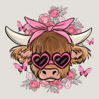 Cow With Flowers And Butterflies Heavy Core Tee | Teevron