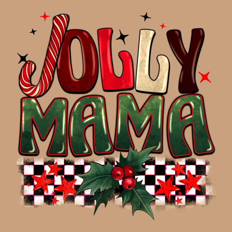 Christmas Jolly Mama Vintage Tee by BarkalooDesign | Teevron