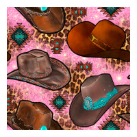 western cowboy hat seamless pattern | Teevron
