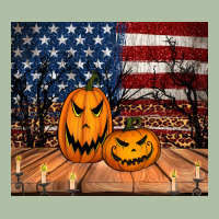 Halloween American Flag Tumbler Urban Heavy Tee | Teevron