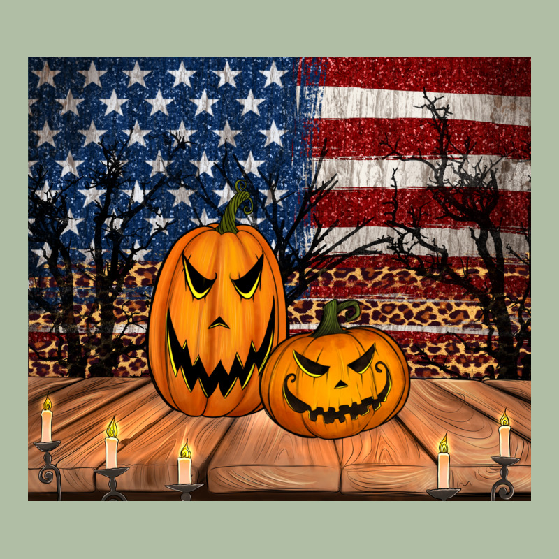 Halloween American Flag Tumbler Urban Heavy Tee by Jasminsmagicworld | Teevron