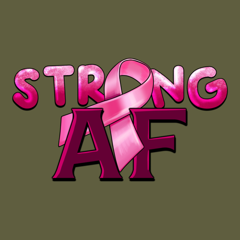 Strong Af Breast Cancer Vintage Tee by BarkalooDesign | Teevron