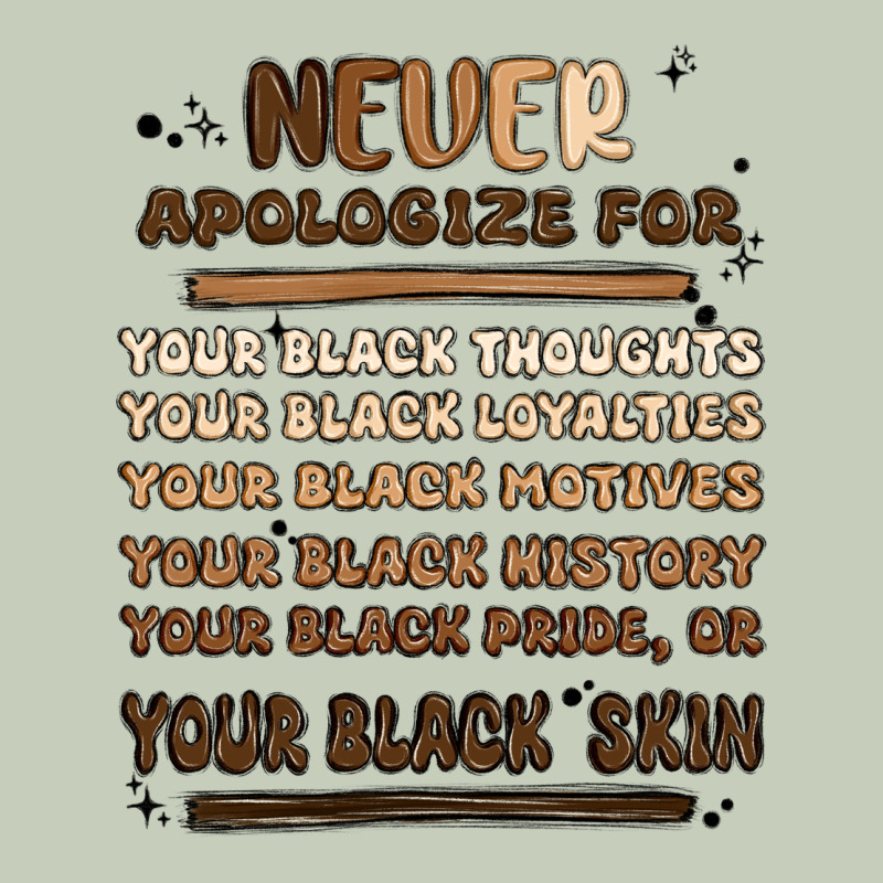 Never Apologize Ladies Tee by MaliasSmallBusiness | Teevron
