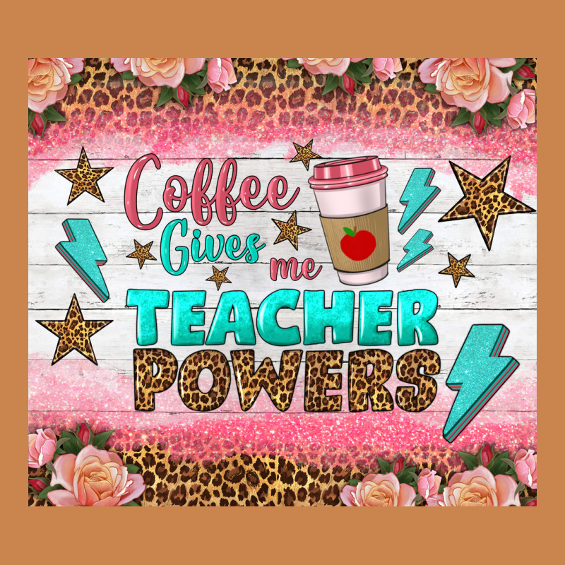 Coffee Gives Me Teacher Powers Tumbler Heavyweight Hoodie by BundleAndBundleShop | Teevron