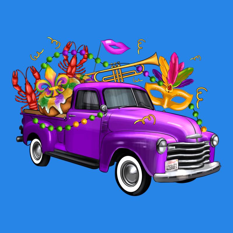 Mardi Gras Truck King's Cake Premium Hoodie by FaDigitalArtStudio | Teevron