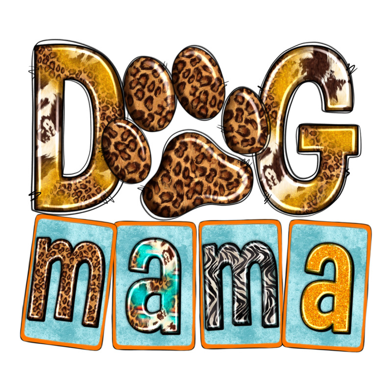 Dog Mama With Paw Long Sleeve Tee by texasbilliewilder | Teevron