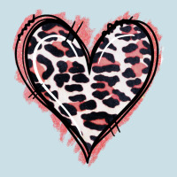 Leopard Glitter Heart Ladies Tee | Teevron