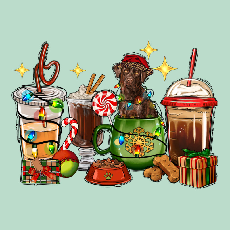 Christmas Coffee Cups With Labrador Premium Hoodie by RanaPortraitStore | Teevron