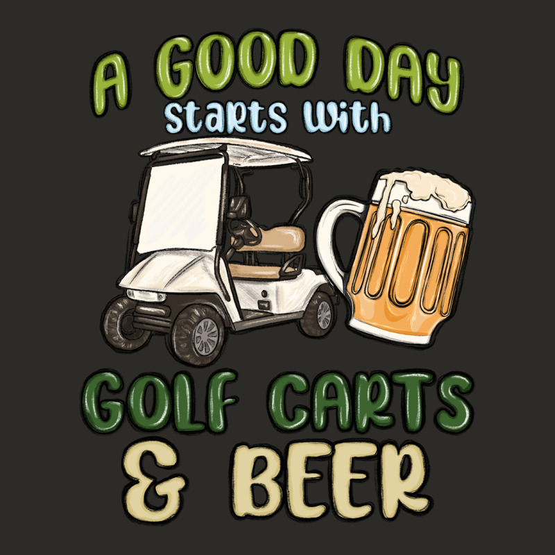 A God Day Starts With Golf Carts And Beer Heavy Core Tee by MaliasSmallBusiness | Teevron