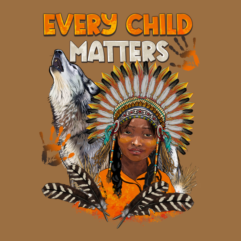 Every Child Matters Child And Wolf Vintage Tee by BarkalooDesign | Teevron