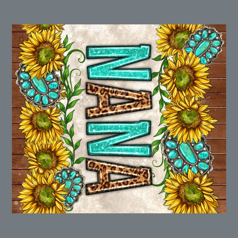 Nana Sunflowers And Turquoise Gemstones Heavyweight Sweatshirt by TumblerDesignByShophia | Teevron