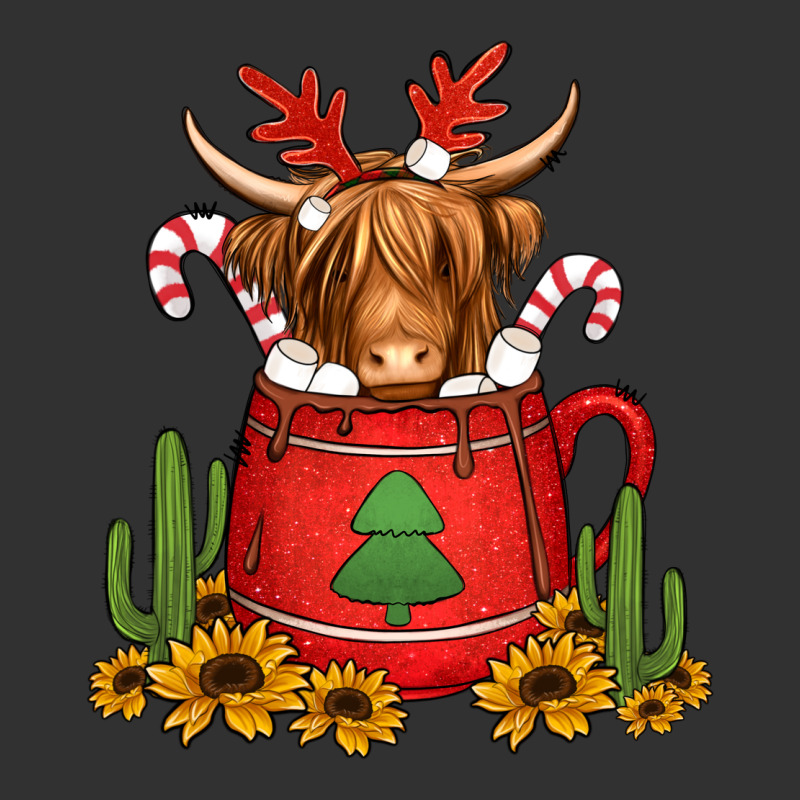 Hot Coco Christmas Highland Cow Urban Heavy Tee by Jasminsmagicworld | Teevron