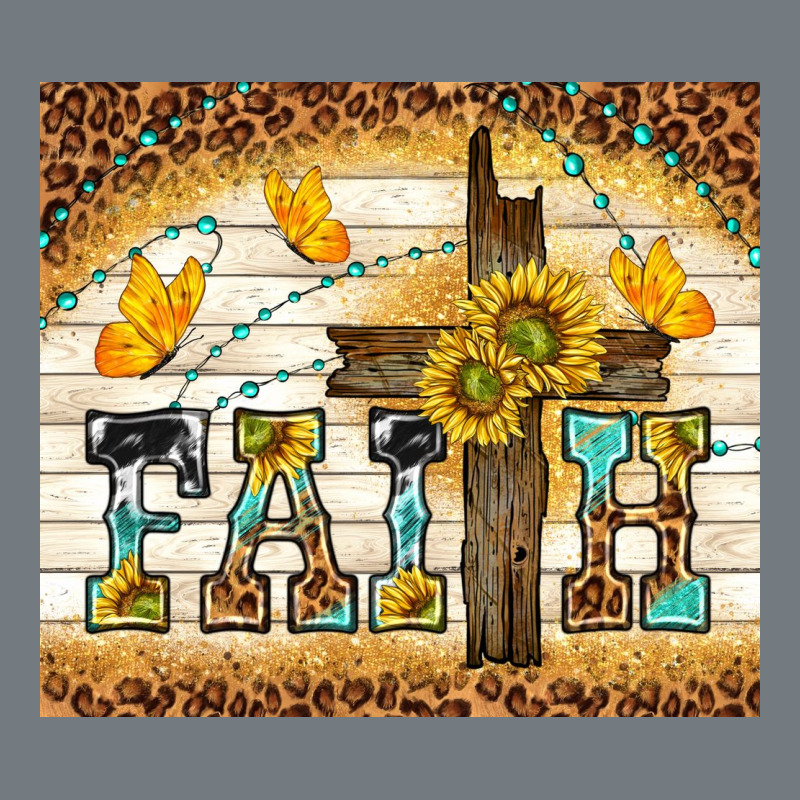 Faith With Cross Heavyweight Sweatshirt by TumblerDesignByShophia | Teevron