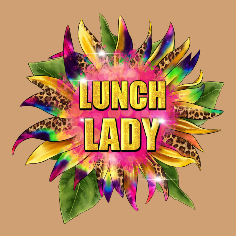 Lunch Lady Tie Dye Sunflower Vintage Tee by BarkalooDesign | Teevron