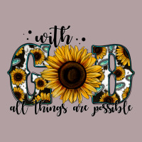 With God All Things Are Possible Sunflower Vintage Hoodie | Teevron