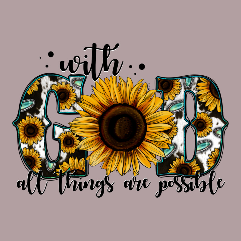 With God All Things Are Possible Sunflower Vintage Hoodie by Jasminsmagicworld | Teevron