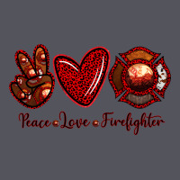 Peace Love Firefighter Vintage Hoodie | Teevron