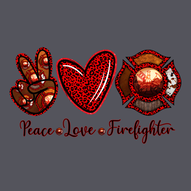 Peace Love Firefighter Vintage Hoodie by RanaPortraitStore | Teevron