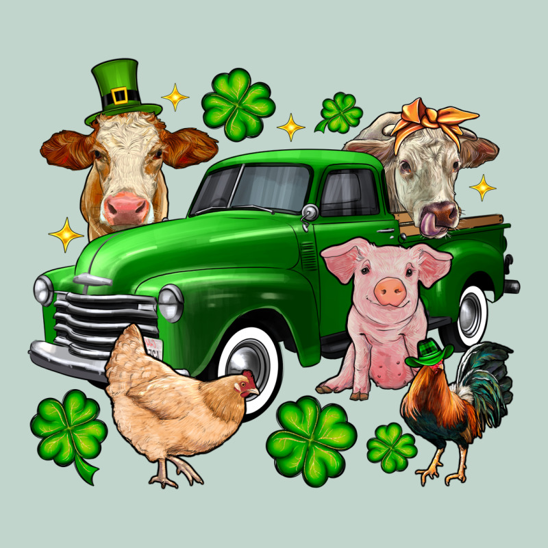 St. Patrick's Farm Animal Truck Zipper Hoodie by OliviaCreatesArt | Teevron
