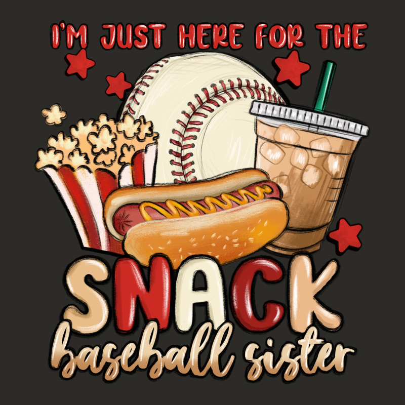 I'm Just Here For The Snack Baseball Sister Heavy Core Tee by MaliasSmallBusiness | Teevron