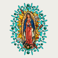 Our Lady Of Guadalupe Gemstone Sunflowers Zipper Hoodie | Teevron