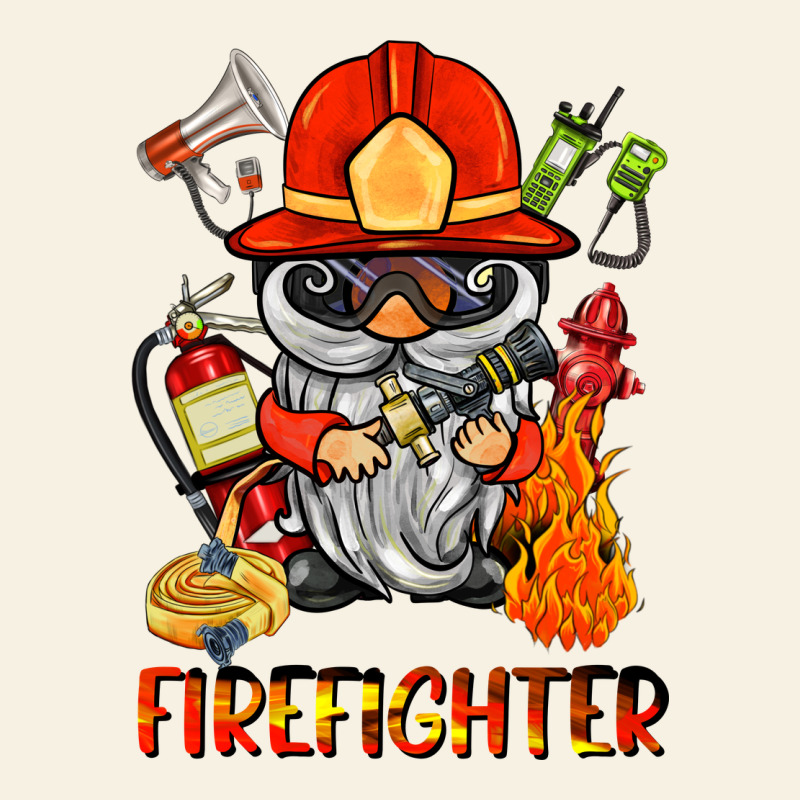 Firefighter Gnome Vintage Tee by BarkalooDesign | Teevron