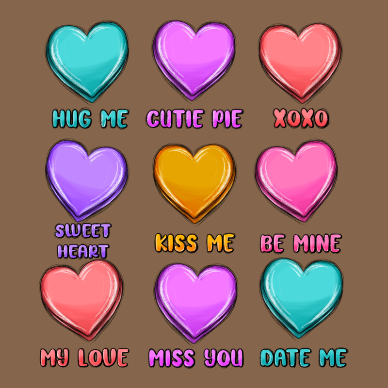 Valentine's Day Candy Hearts Premium Tee by MaliasSmallBusiness | Teevron