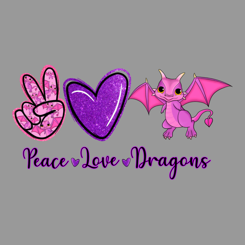 Peace Love Dragons Vintage Hoodie by RanaPortraitStore | Teevron