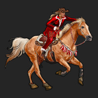 Western Christmas Cowgirl On The Horse Premium Hoodie | Teevron