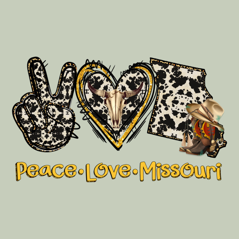 Peace Love Missouri Ladies Tee by Jasminsmagicworld | Teevron