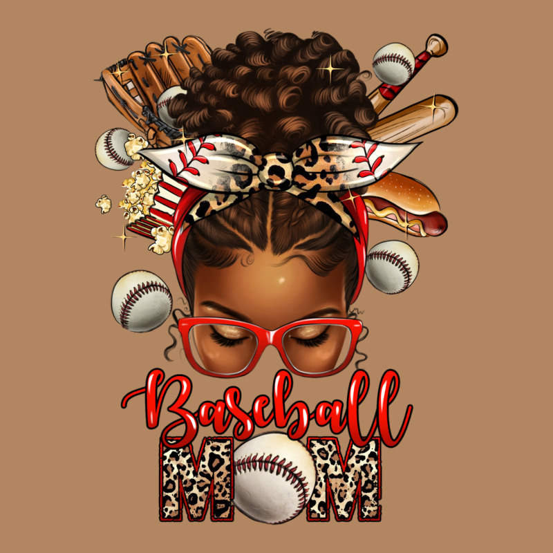 Baseball Mom Afro Messy Bun Long Sleeve Tee by texasbilliewilder | Teevron
