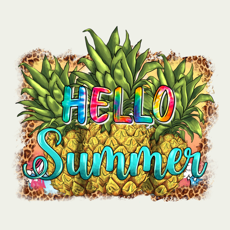Hello Summer Pineapple Urban Heavy Tee by BarkalooDesign | Teevron