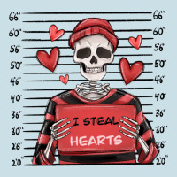 I Steal Hearts Skeleton Valentine's Day Ladies Tee | Teevron
