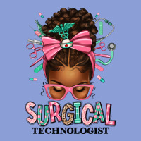 Surgical Technologist Afro Messy Bun Long Sleeve Tee | Teevron